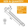 YaaYii M5 x 30mm Confirmat Screws Black 50 PCs, Hex