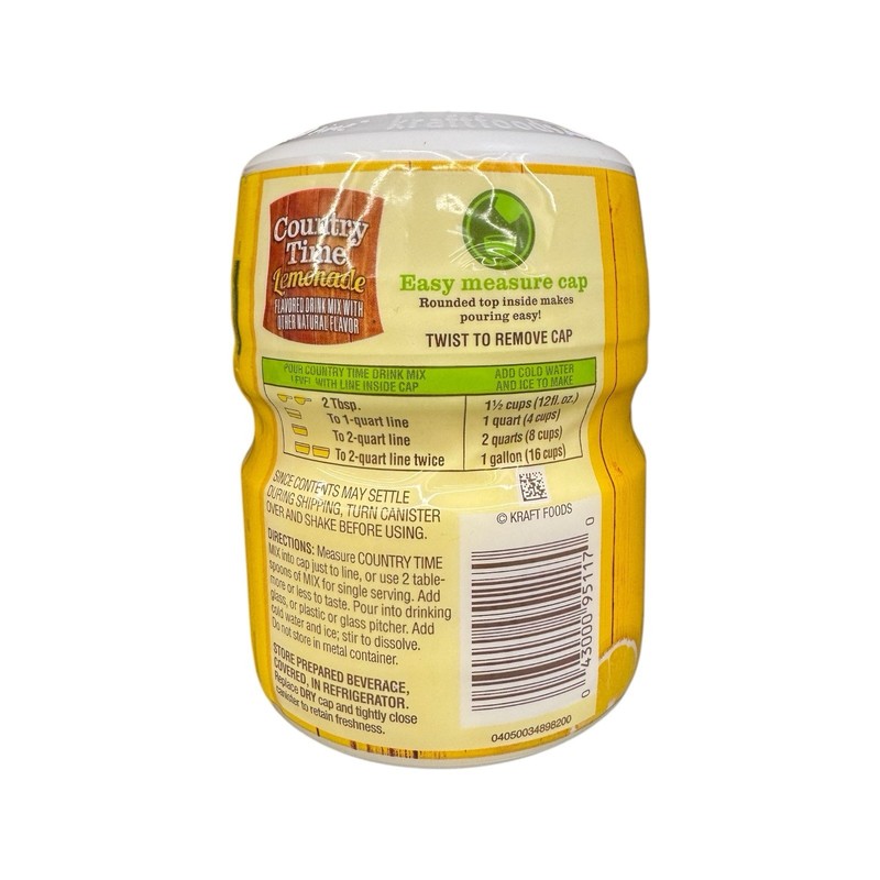 Country Time Lemonade Naturally Flavored Powdered Drink Mix, 19 oz.