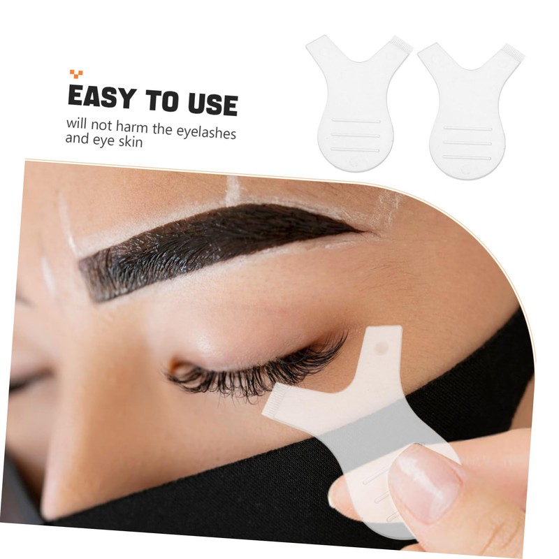 WOONEKY 100pcs Y Comb Eyelash Lift Tool Transparent Lash Perm