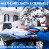 ZONETECH Extendable Snow Squeegee,Ice Scraper and Shovel 42" Lenght- Rotating