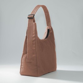 Large Nylon Shoulder Bag with Adjustable Quilted Strap – Fits 13" Laptop, Interior Zip Pocket