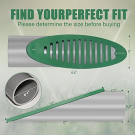 Yard Drain Emitter,4-inch Angled Sloped Yard Drain,Grate Yard Drain for Drain Inlet or Outlet,Reduce Yard Water and Prevents Clogged Pipe,Compatible w/ 4-Inch Connections (Green)