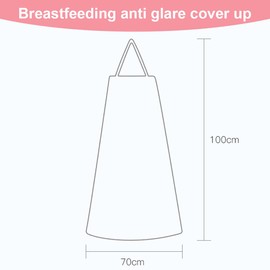 Nursing Cover for On the Go Nursing Apron with Pockets, Nursing Scarf, Nursing Cover, Multi-Purpose Nursing Apron, Nursing Cover, Cotton, for Mother, Outdoor, Multicoloured, Rainbow Style