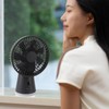 Desktop Fan Portable 5 Speed Power Display Quiet USB Rechargeable