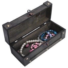 Vintage Storage Box, Antique Style Jewelry Ornaments Organizer Retro Treasure Chest Decorative Treasure Jewelry Chest with Lock Home Decoration Chest Box Case Holder Jewelry Gift