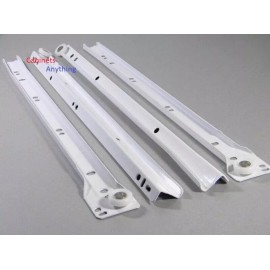 Knape & Vogt KV  1805 3/4 Extension White Epoxy Drawer Slides - 14"