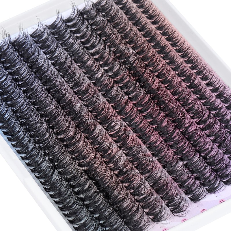 Lash Clusters 330Pcs Cluster Eyelash Extensions 40D Individual Lashes Fluffier