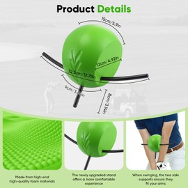 Golf Swing Training Aid, Golf Swing Trainer for Posture Correction Practice, Unique Alignment Rod Head Helps Train Proper Swing Mechanics, Arm Structure, Sure Set, and Alignment