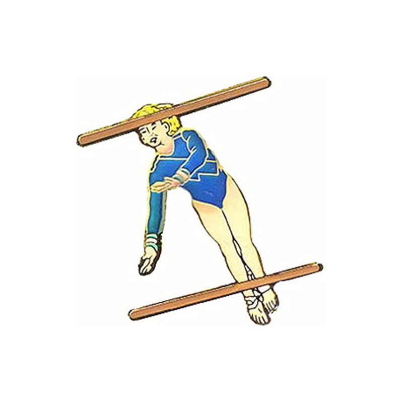 Snowflake Designs Mood Uneven Bars Gymnastics Pin - #1562