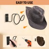 FAMIWIN 4 Pack Cowboy Hat Holder, Metal Cowboy Hat Hanger