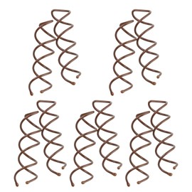 Pack of 10 hair spirals, spiral pins, hair clips, hair spirals, small pin spiral, brown clips, curly, spiral hair pins, anti-slip hair clip, DIY hairstyle, for various hairstyles