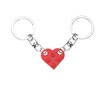 AIEX Heart Keychain Set, 2pcs Matching Heart Decorations Red Heart