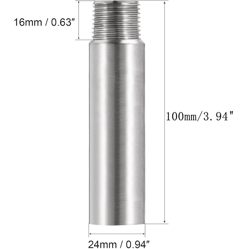 Awclub Shower Head Extension Arm, 4-Inch 1/2PT Male to 1/2PT