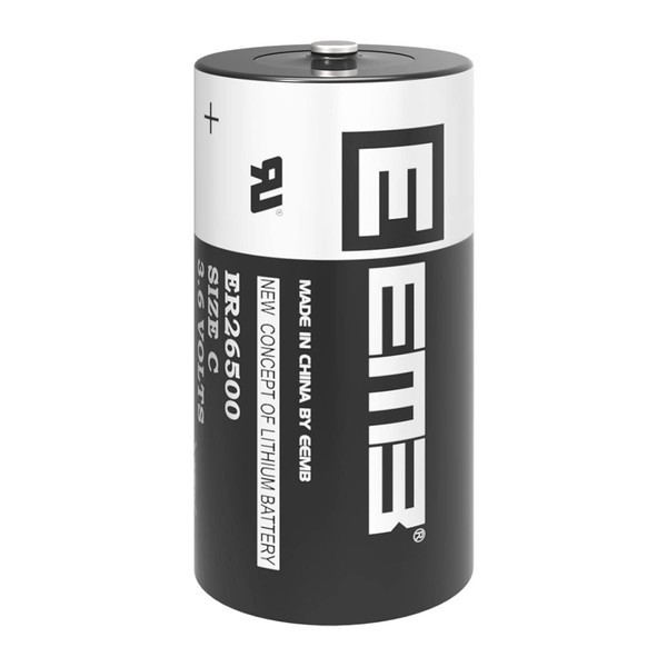 EEMB ER26500 C Size 3.6V Lithium Battery High Capacity Li-SOCL₂ Non-Rechargeable Battery LS26500 SB-C01 TL-2200 for Automobile tire Pressure Monitor,Smart Card,Electricity Meter,Wireless Tools