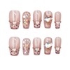farfarflame Handmade Nail Tip Medium Long Ballerina Magnet 3D Diamond