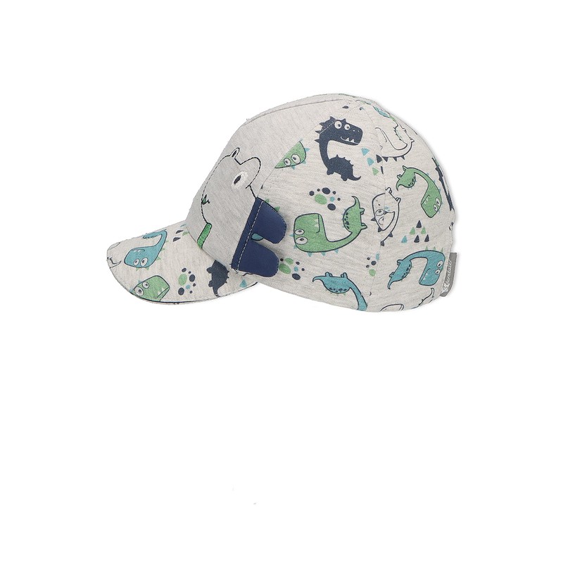 Sterntaler Jungen Baseball-cap Multidino Baseballkappe, silber, 45