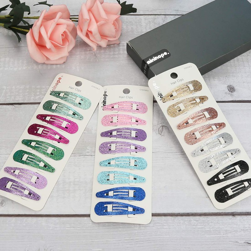 minihope snap hair clips for women, .snap clips for grils,Surface