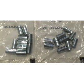 Unbranded [20 Pack]Zinc Plated Brass Unthreaded 1/4” OD Spacers 15/32” Long  For #2 Sc