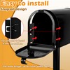 6 1/4" W x 8 1/4" H Magnetic Snap-in Mailbox