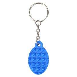 BOXOB Spiky Grippie Stim Keychain, Blue Calming Fidget Keychains Pocket Mini Fidget Keychain Anxiety & Sensory Toys Novelty Gifts for Friends Portable Keyring for Relaxation