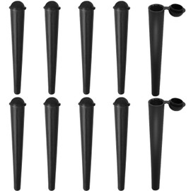 10 Pieces Joint Cover, Case Storage Container Joint Cover King Size Joint Covers Joint Container Joint Accessories Joint Sleeves Box Carry Clip Lid (Black)