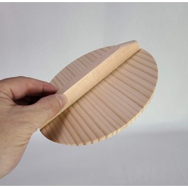 Umezawa 201164 Drop Lid Diameter 6.3 inches (16 cm), Made in Japan, Natural