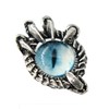 Antique Pewter Dragon Claw/with Blue Eye Pin G048BLU