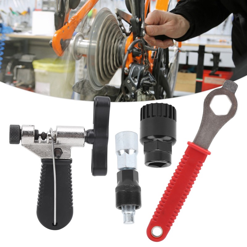 Bicycle Repair Tool Kit Hex Wrench Chain Breaker Bottom Bracket