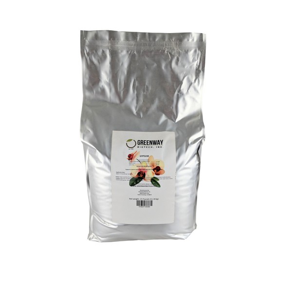 Gypsum Powder Calcium Sulfate Fertilizer Solution Grade 25 Pounds