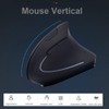 DQST - Mouse Inalámbrico Ergonómico Recargable, Mouse Vertical Óptico de