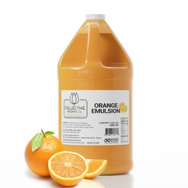 Orange Emulsion for Baking - Natural Flavoring Blend for Cookies, Cakes, Ice Cream, Smoothies, Beverages & More - 1 Gallon Kosher, Pure Orange Emulsion by Collective Aromas Co.