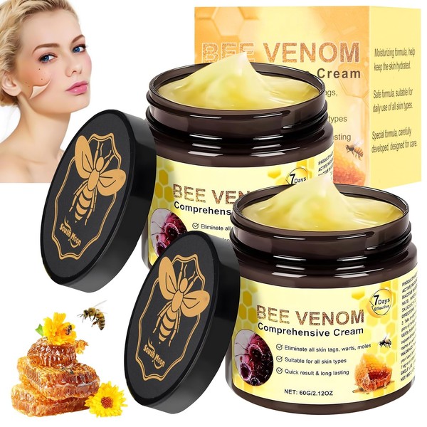 2 Stück Bienengift Hautregenerationscreme, Bienengiftsalbe, Bee Cream, Bee Cream Bienengiftsalbe,