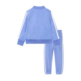 LittleSpring Toddler Boys Tracksuits Zip Up Autumn Casual 2 pcs Outfits Blue 3T
