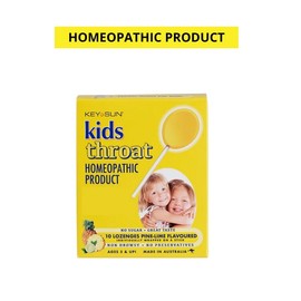Key-Sun Key Sun Kids Throat Homeopathic Lozenges (Pine-Lime) X 10