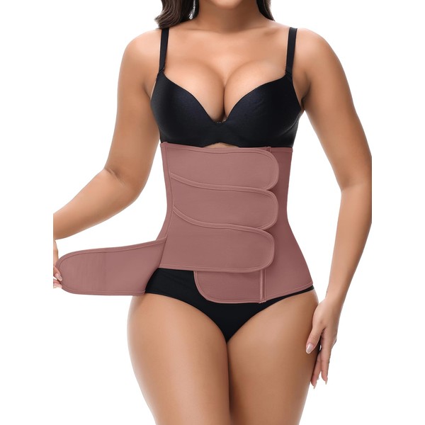 SHAPSHE Waist Trainer for Women Postpartum Recovery Wrap Waist Cincher