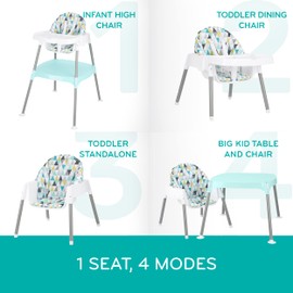 Evenflo 4-in-1 Eat & Grow Convertible High Chair, Polyester