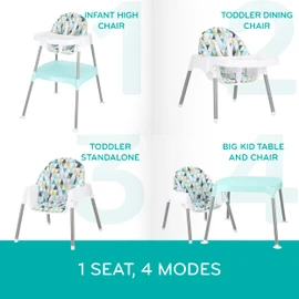 Evenflo 4-in-1 Eat & Grow Convertible High Chair, Polyester