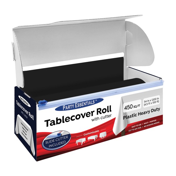 Party Essentials Heavy Duty Plastic Banquet Table Roll Available in