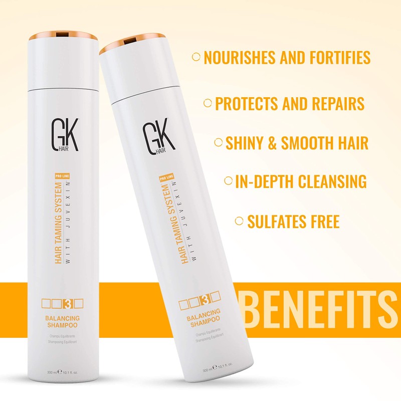 GK HAIR Global Keratin Balancing Shampoo (300 ml/10.1 Fl Oz)