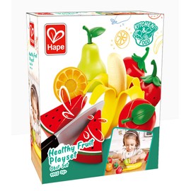 Hape Set di Frutta Sana | Set di Frutta con Coltello Giocattolo per Giocare per Finta | 3+ Anni