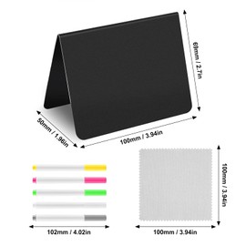 Pack of 30 Mini Chalkboard Small Buffet Signs Board with 5 Chalks, Small Boards for Writing on Place Cards for Buffet, Wedding, Party, Price Tags, Cafe (Pack of 30)