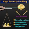 2-Pairs 14K Gold Locking Earring-Back Replacements for Studs, Hypoallergenic 925