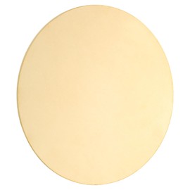 sourcing map Brass Round Plate, 0.06"(1.5mm) Thick 4"(100mm) Dia H62 Brass Round Disc Blank Round Metal Sheet Copper Circle Disc for Metal Stamping DIY Crafts