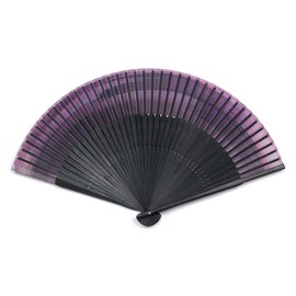 [Wagami-koji] Taniguchi Matsuodo Folding Fan, Short Cloth Fan, Ancient Purple (Kodai Murasaki), Easy to Use Cloth Fan, Japanese Clothing