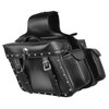 Milwaukee Leather MP8310-BLK-PCS Black Large Textile Saddle Bag