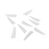 1.75 Inch Plastic Arrow Feathering Shield Shape Rubber Feathers Plastic