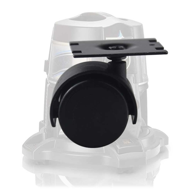 40 mm D-olly Wheel/Plate Assembly Compatible with Vacuum D4 D4C