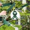 LUORNG 12PCS 40x3.8cm Tree Windbreak Nylon Strap Green Strap with