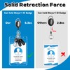 50 Pcs Heavy Duty Retractable Badge Reels, Badge Holder Clips