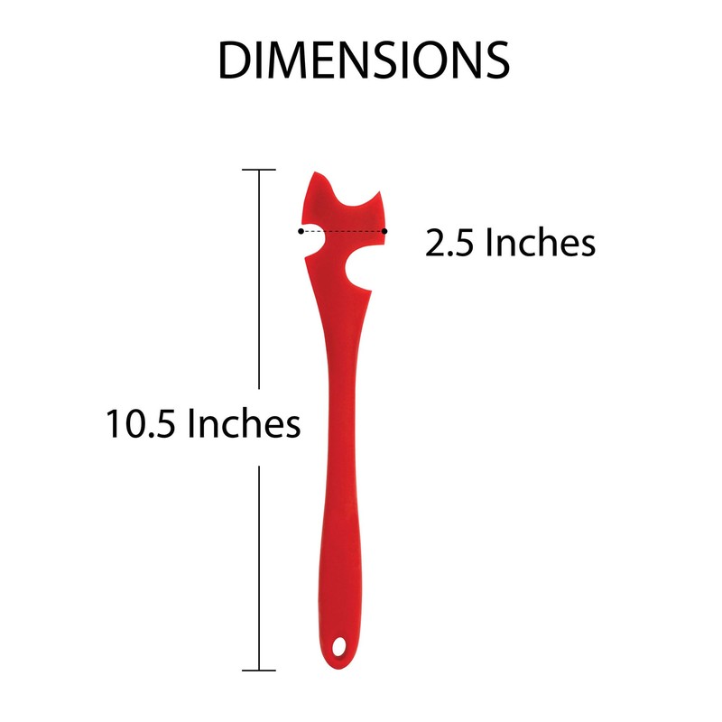 HIC Kitchen Oven Rack Jack, Non-Stick Silicone, Heat Safe, For